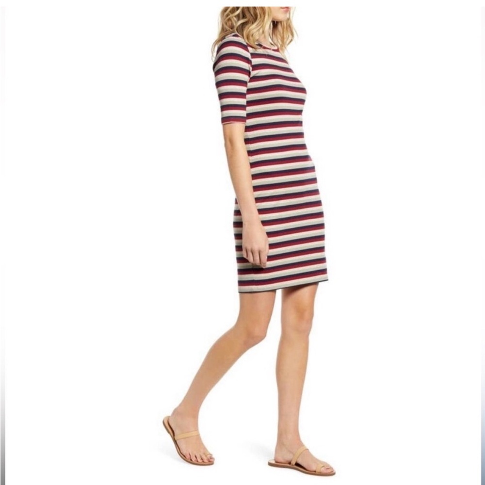 Anthropologie Stateside ribbed striped dress